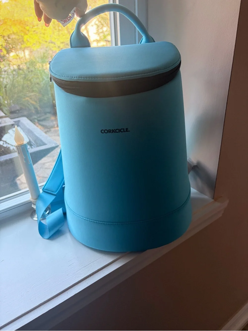 Corkcicle Light Aqua Blue Insulated Cooler Backpack